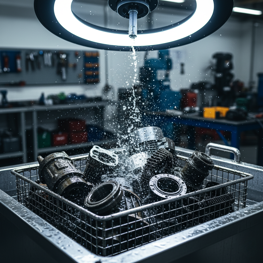 Endüstriyel motor parçaları ve dişliler için ağır hizmet tipi ultrasonik temizleme - Messan Grup