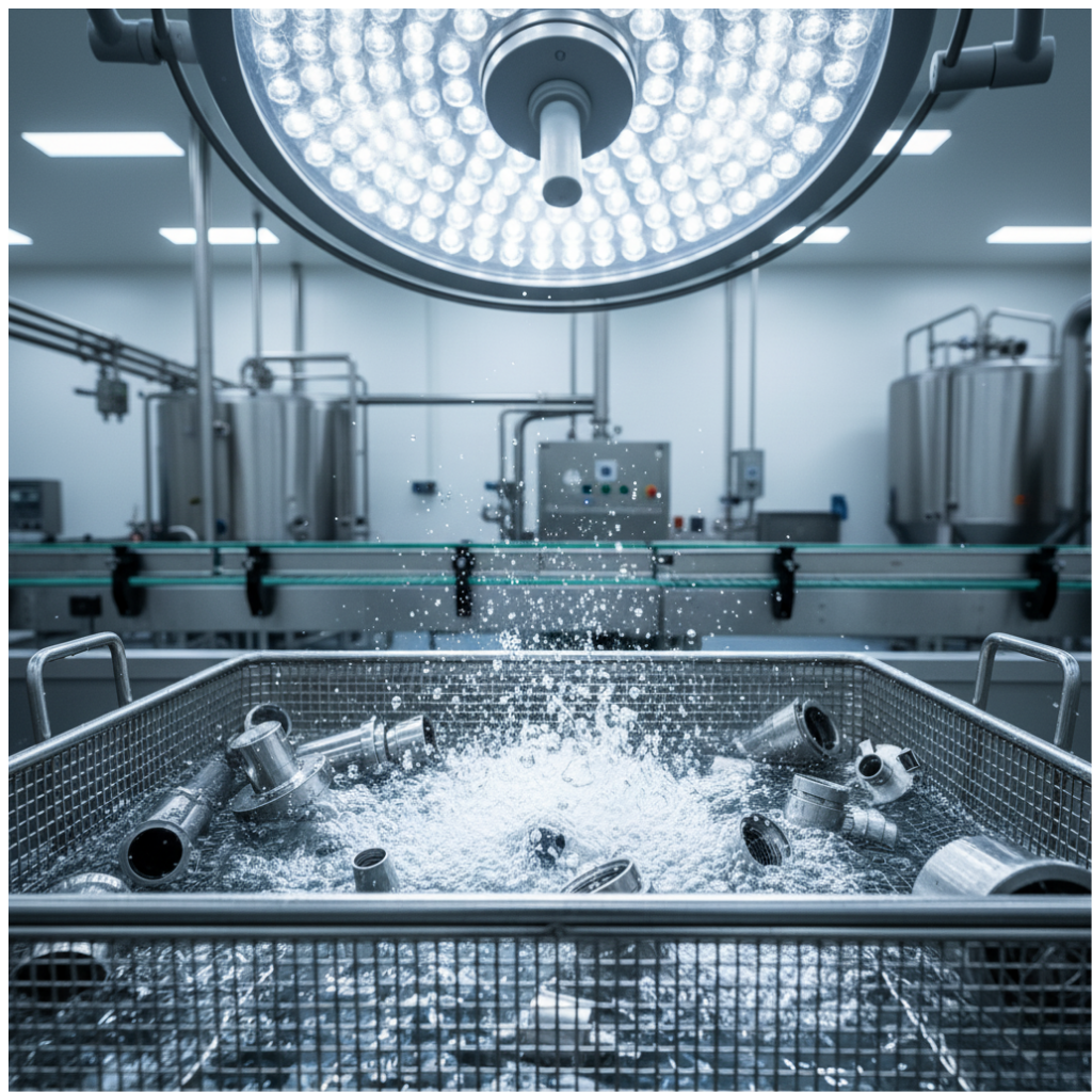 Gıda endüstrisi ve üretim hatları için hijyenik ultrasonik temizleme çözümleri - Messan Grup