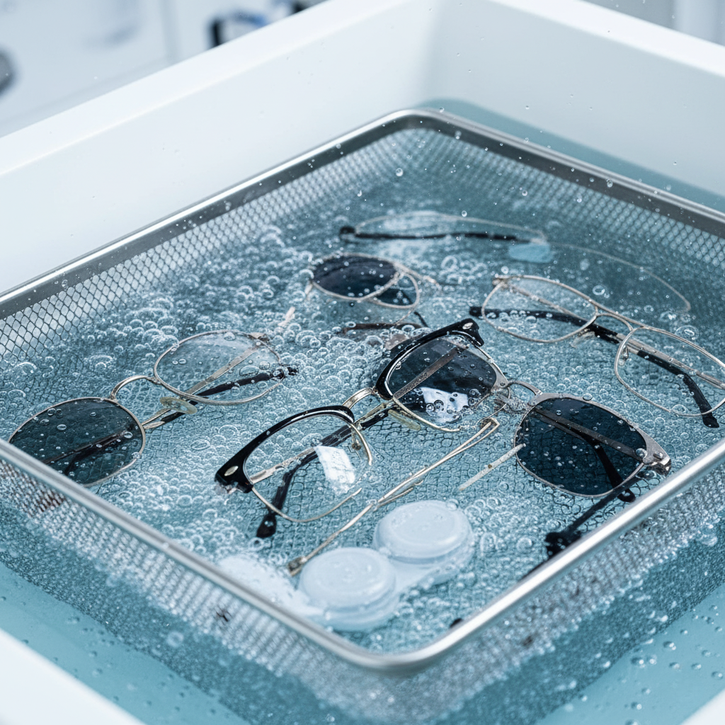 Optik sektörü için profesyonel ultrasonik gözlük temizleme sistemleriyle Messan Ultrasonic temizleme - Messan Grup